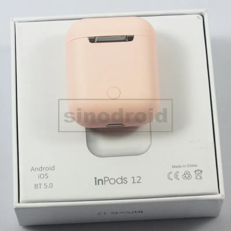 Macaron inPods 12 TWS Bluetooth 5,0 беспроводные стерео бас наушники Близнецы спортивные наушники яркие цвета inPods12 для iPhone