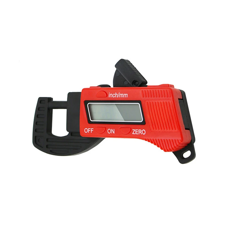 От 0 до 12,7 мм цифровой дисплей толщиномер портативный толщиномер тестер штангенциркуль измеритель ширины измерительный инструмент - Цвет: Красный