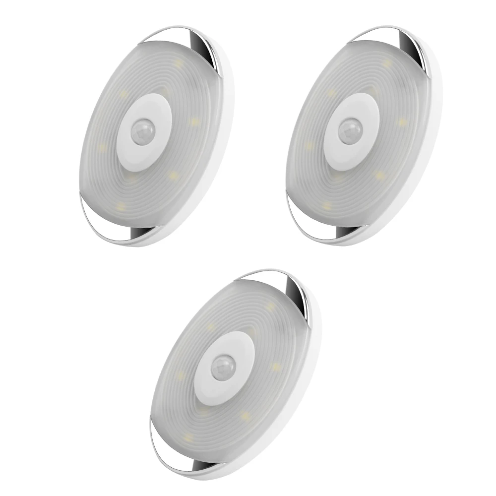 3 Lamp Светодиодный движения Сенсор светильник/Индукционная лампа Светодиодная лампа; аккумулятор Дисплей шкаф Кухня/шкаф/полка светильник - Цвет: 3 Lamp
