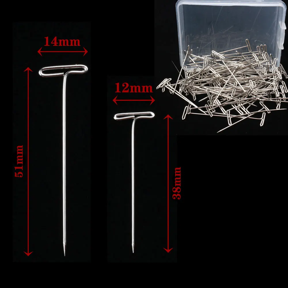 T-Pins Mannequin Needle-Salon Styling-Tools Wigs-Making/display for Canvas-Head 38/51mm