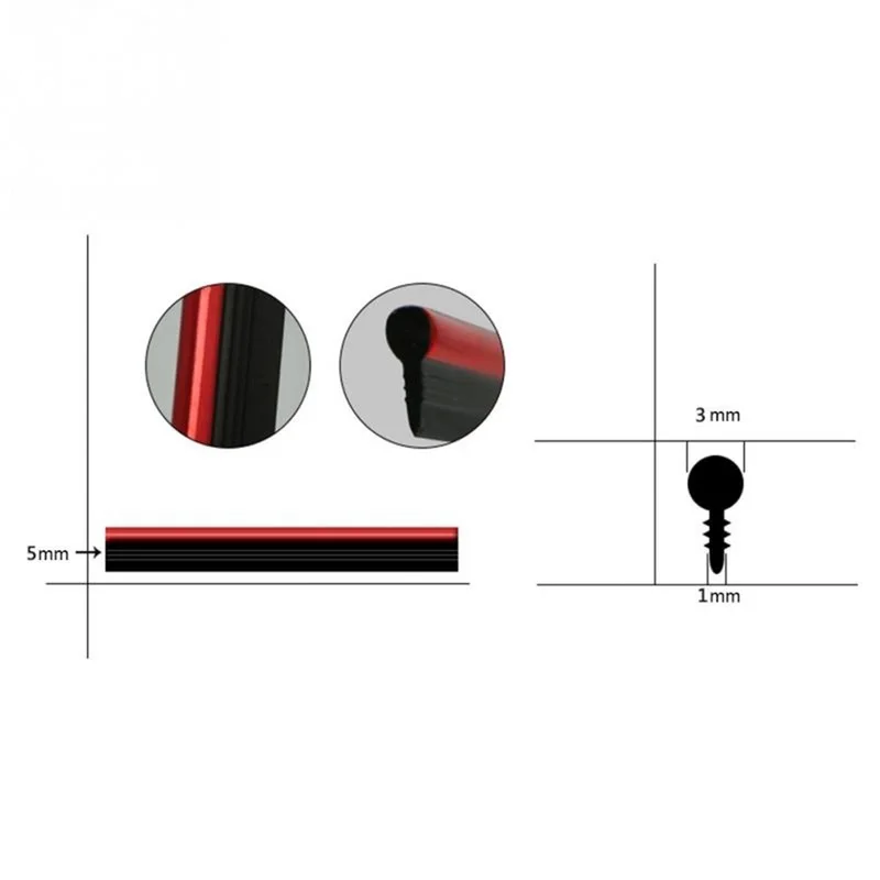 5 м аксессуары для уплотнения автомобиля молдинг салона украшение дверная полоса