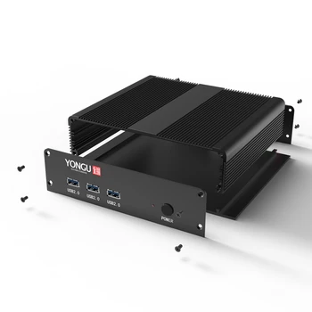 

Yonggu H37 204W48H90L mm Small Aluminum Electronic Junction Enclosure Case Aluminum Boxes Case for PCB Board