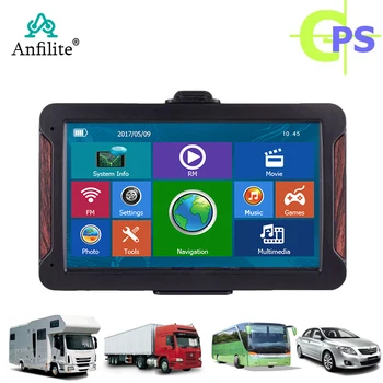 

Anfilite 7 inch Capacitive Screen campingcar GPS Navigation 256M 8GB FM Navigator New 2019 Europe Russia Spain Maps
