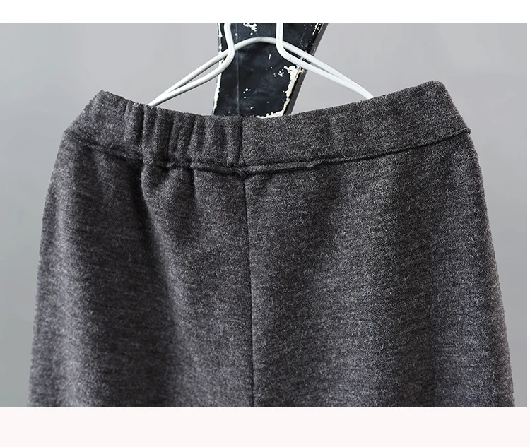 Winter Pants Women Fashion Slim-type Fleece Warm Trousers New Female Elastic Waist Casual All-match Pants