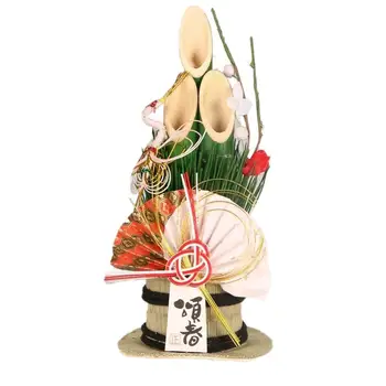 

New Year's Mini Pine Decorations Er Songhua Fan Artificial Flower Straw Ornaments For Home Supplies