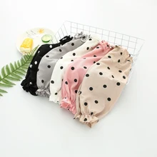 Штанишки для малышей детские штаны для маленьких мальчиков длинные Хлопковые Штаны для девочек винтажная одежда повседневные леггинсы в горошек для новорожденных от 0 до 24 месяцев