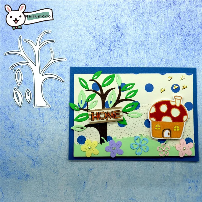 

Naifumodo Cutting Dies Metal Dies Tree Die Scrapbooking Album Card Making Embossing Stencil Diecuts Decor