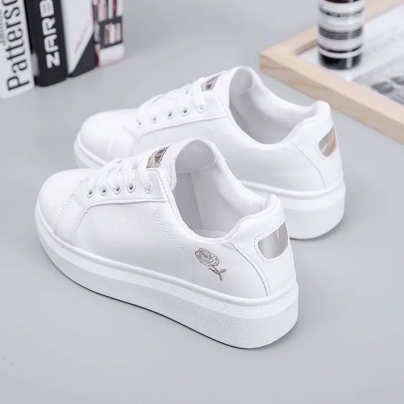 

2019 Autumn New Style Small White Shoes Women's Breathable Spring And Autumn Versatile Shoes Students-Style Leather White Shoes