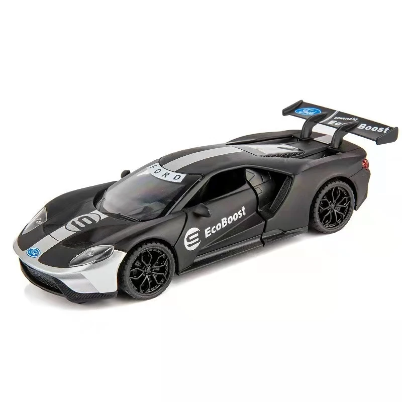 1:32 Ford GT alloy car model simulation force control sound and light toy gift collection |