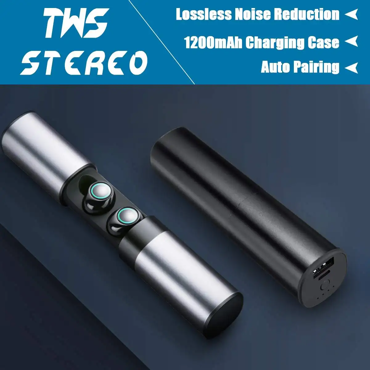 

TWS Touchs bluetooth Earphone ANC True Wireless Stereo Mini Twins Earbuds Waterproof With Microphone for Smart Phone