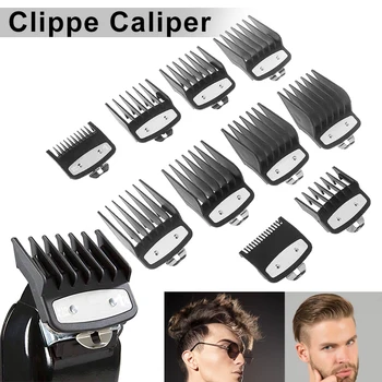 

Hot Men Combs Clipper Guard Set Attachment Combs Portable Durable Metal for Premium Home @ME88