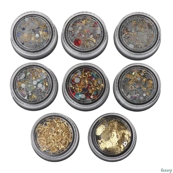 

Jewelry Findings Bubble Beads Wheel Gear Ultra Thin Metal Frame Filling Nail DIY UV Resin Jewelry