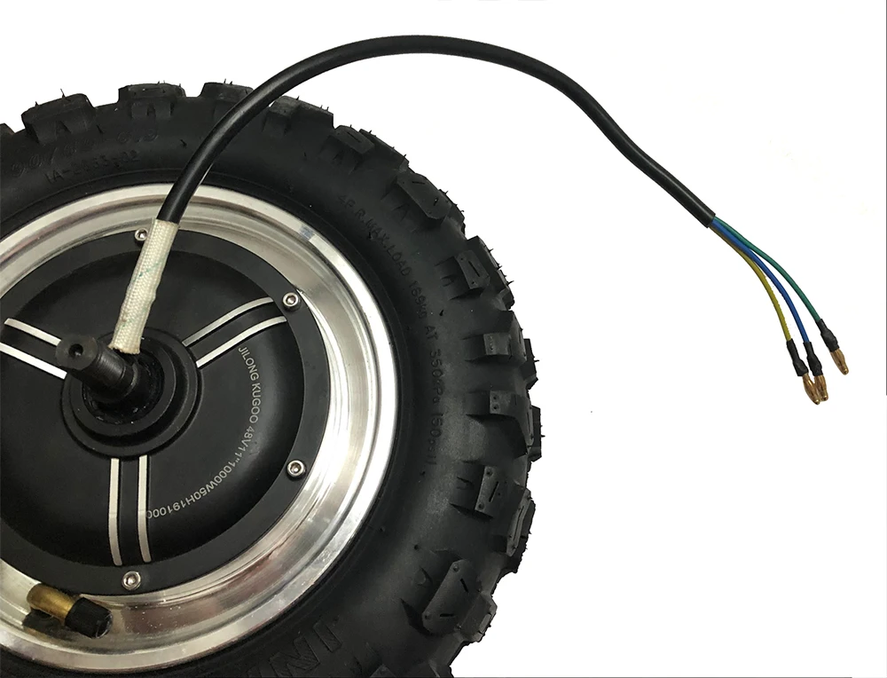 Cheap High Speed Tyres 11 inch Hub Motor Kit 48V1000W1500W Electric Motorcycle Engine BuggyGearless Motor 60km/h Electric Kit Fat Tyre 35