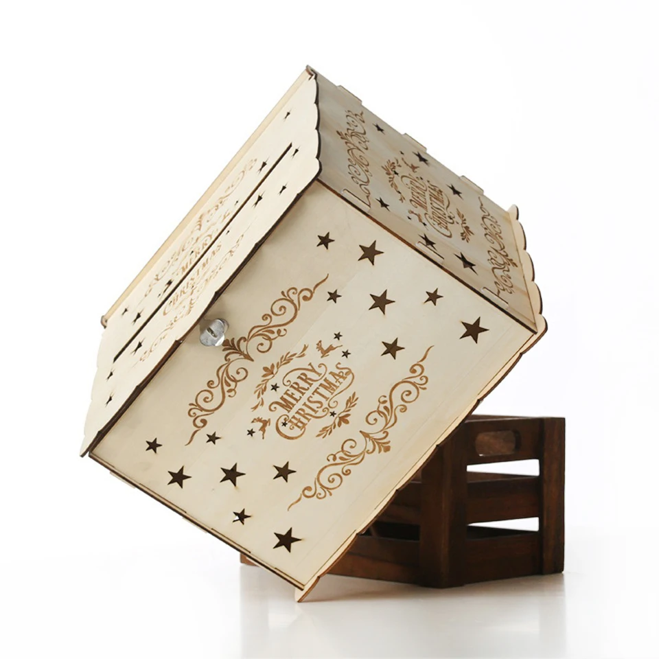 Christmas DIY Wooden Gift Card Box (12)
