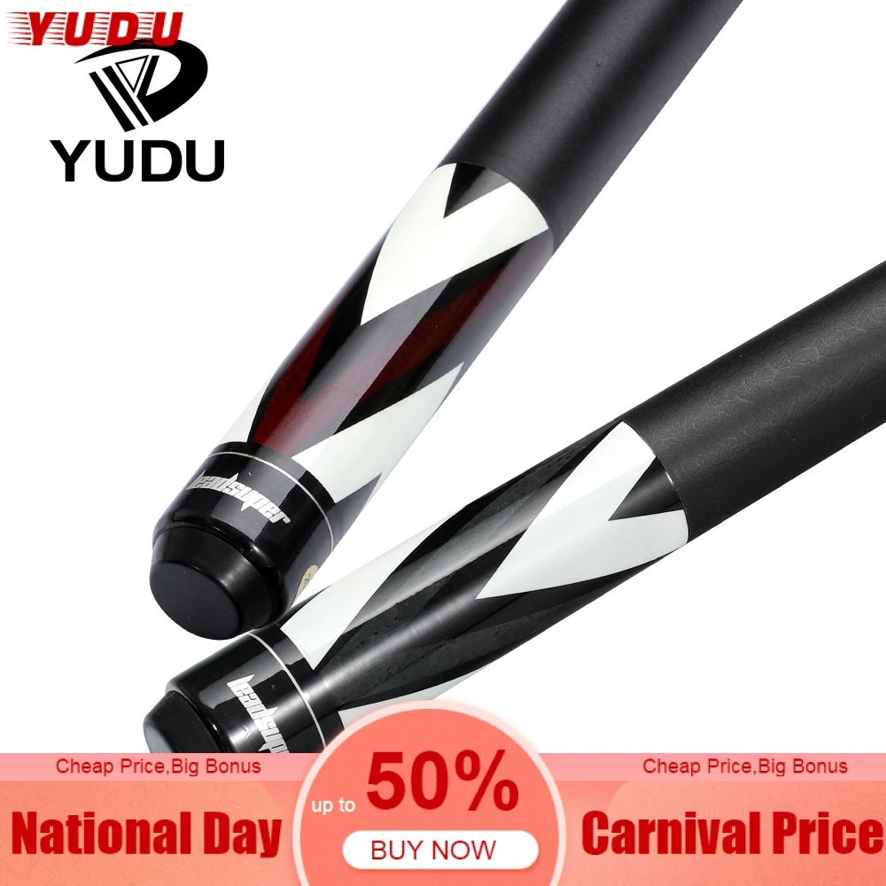 

YUDU WB1/2 Billiard Pool Cue Stick Kit 13mm Tips Professional High Quality Maple Billar Cue Black 8 Nine Ball Billard China 2019