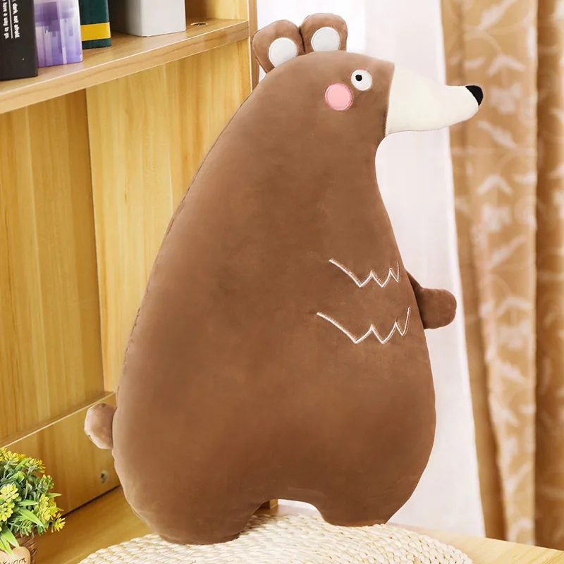 50 см/90 см мультфильм плюшевые подушки игрушки Kawaii лиса крокодил Медведь Лес в виде животного мягкая набивная Подушка Дети Девочки Подарки - Цвет: Bear