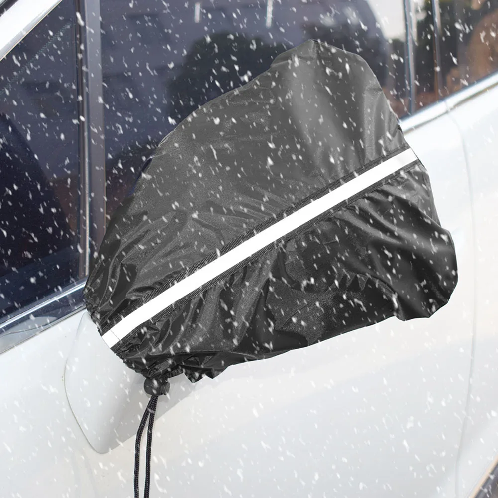 2 шт. крышка зеркала заднего вида водонепроницаемый внешний защитный автомобильный аксессуар: щит, Светоотражающая полоса, непромокаемый снег, универсальный