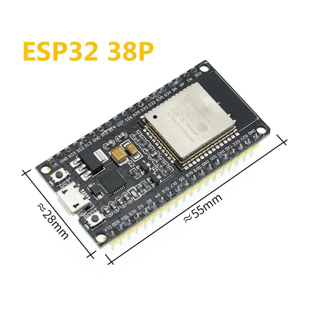 10 шт. ESP32 макетная плата 30 P/38 P WiFi+ Bluetooth ультра-низкое энергопотребление двухъядерный ESP-32 ESP-32S - Цвет: 10pcs ESP32 38P