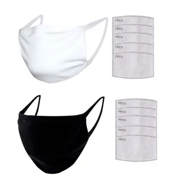 

1 Set PM2.5 Activated Carbon Filter Mask Dust-Proof Washable Cotton Face Mouth Masks Adult r7rf7042