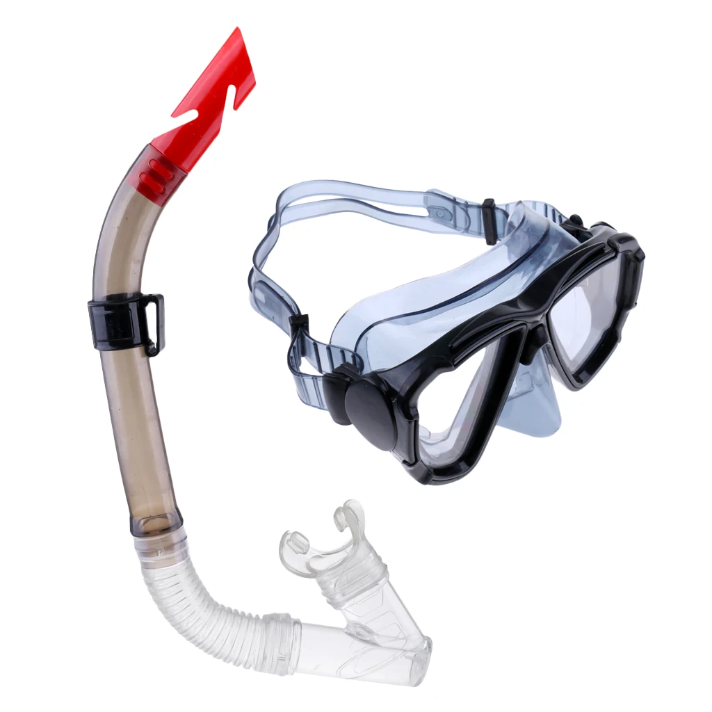 Professional Adults Swimming Diving Mask Anti-fog Goggles Underwater Scuba Snorkel Set