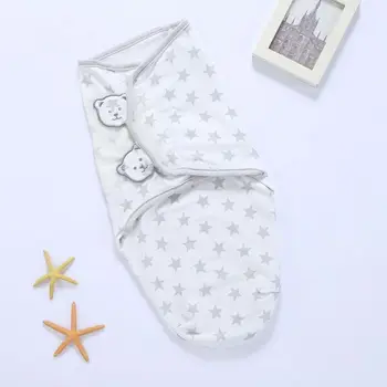 

Free Shipping Soft and Adjustable Cotton Infant Sleeping Bag Original Swaddle Bag Wrap Blanket for Baby 0-6 Months Unisex C63C