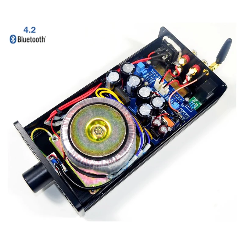 KYYSLB 220V 110V 2*40W 4,2 5,0 Bluetooth усилитель LM3886 HIFI мини HIFI Домашний Настольный аудио усилитель уровня жар двухканальный