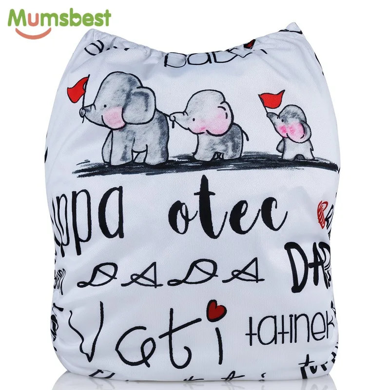 Diaper Nappy-Pocket Happy Family Mumsbest Pants Cloth Washable Digitalcover Water-Resistant