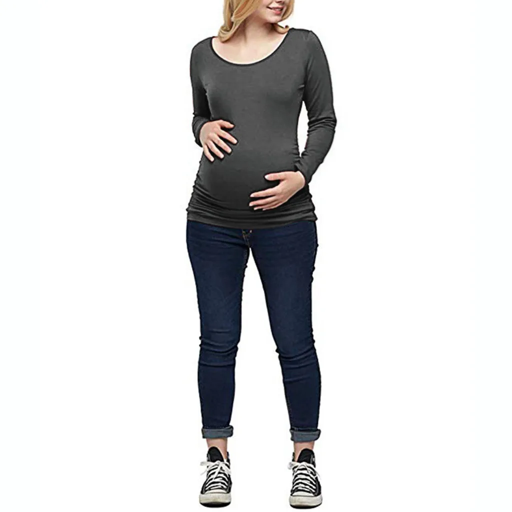 Женская блузка Motherho для беременных топы, лестная рубашка для беременных, блузка для грудного вскармливания, осенняя одежда для кормления