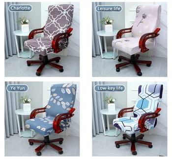

Office Executive Elastic Spandex Chair Cover Anti-dirty Computer Seat Chair Covers Office Removable Slipcovers Seat Chair Case