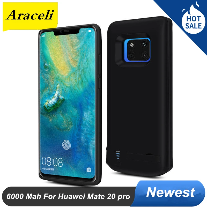 Для Huawei Mate 20 pro Чехол для аккумулятора 6000 мАч Внешний чехол зарядного устройства