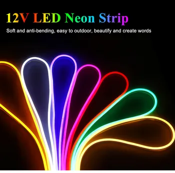 

LED Lighting LED Neon Light Flex Sign DC12V Led Strip lights 120leds/M LED Strip Warm White/White/Red/Green/Blue/Pink/Yellow