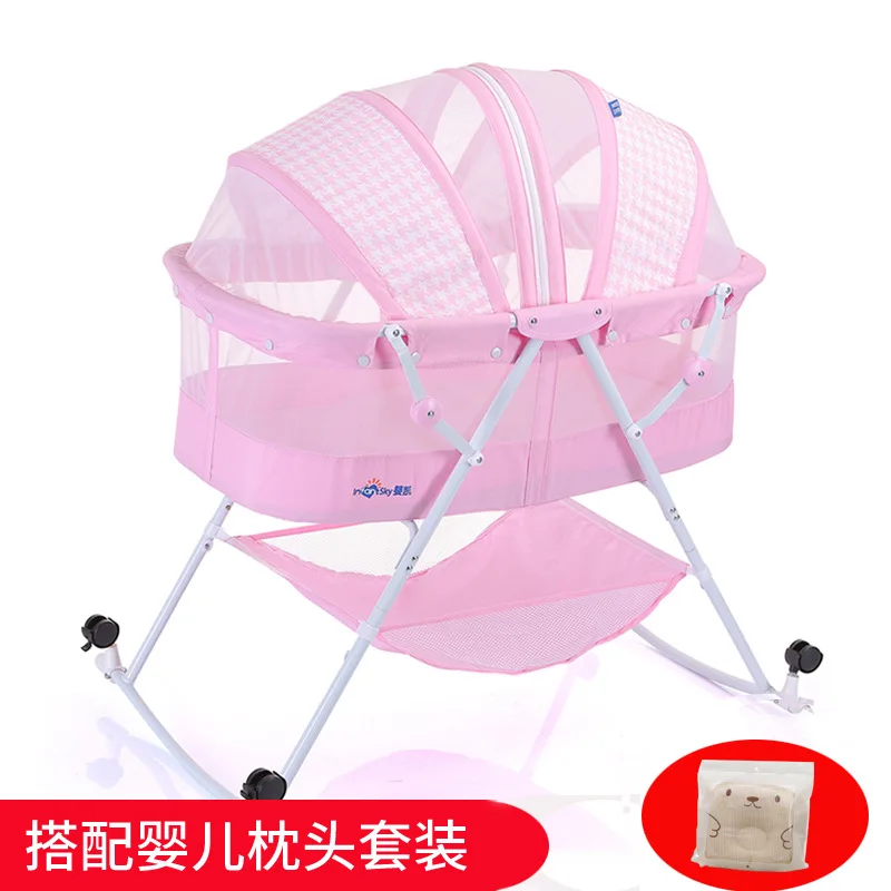 Детский шезлонг, детская кровать, детская кроватка, cunas para bebe seguridad infantil cama 7-12M - Цвет: 3
