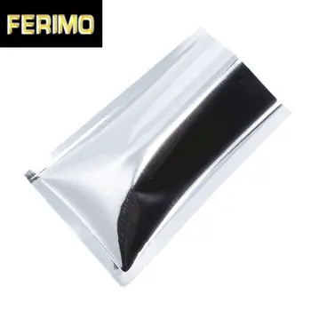 

24*37cm Open Top Mylar 200Pcs/ Lot Biscuit Nut Tea Coffee Storage Bags Heat Seal Silver Aluminum Foil Food Vacuum Pack Pouch