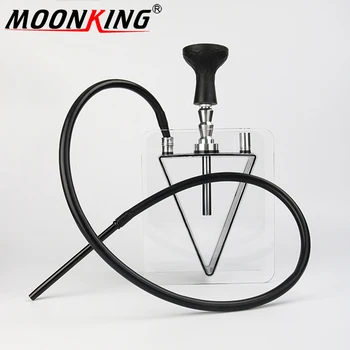 

MOONKING Hot Sell Retail Contains Accessories Plastic Sheesha Simple Portable Nargile Acrylic Shisha Hookah Sets