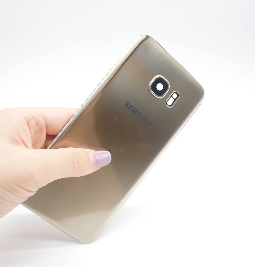 Samsung Galaxy S7 G930F/S7 EDGE G935F Задняя стеклянная крышка батареи Задняя Дверь Корпус чехол samsung S7 Edge Задняя стеклянная крышка