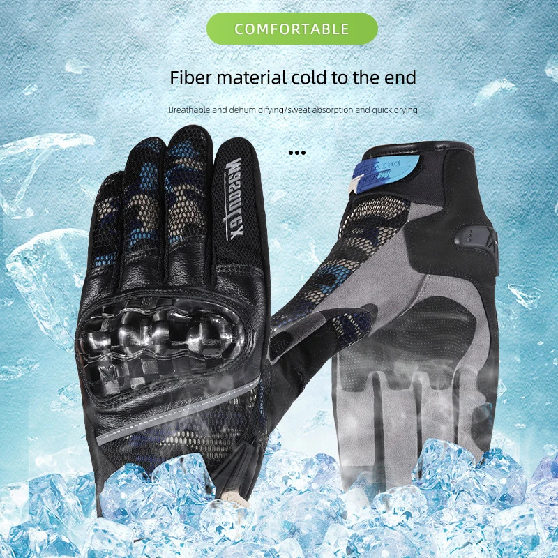 Touchable Carbon Fiber Professional Riding Gloves Bicycle Gloves