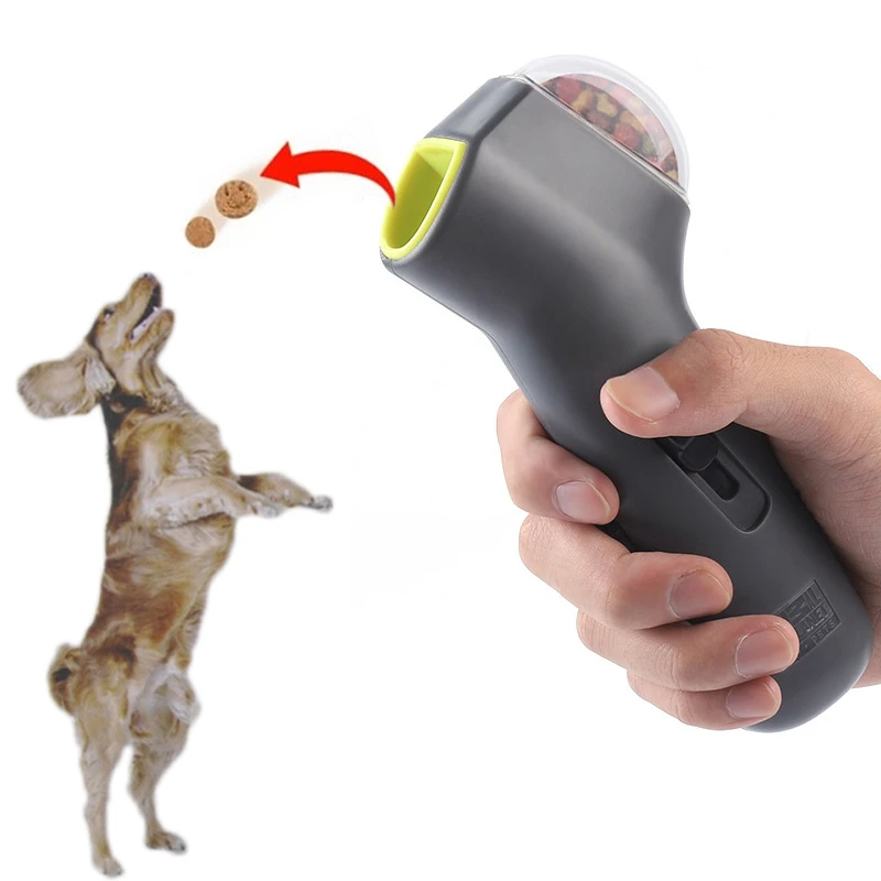 Comida de perro interactivo juguetes dispensador de comida para mascotas lanzador para cachorros de inteligencia de arma EDUCACIÓN Formación perro suministros|Comida para perros| - AliExpress