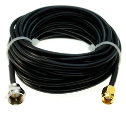Conector SMA macho a F macho, cable pigtail Jumper RF RG174