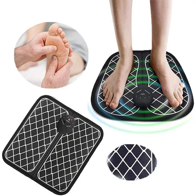 Foot Massage Cushion Electric Charging or battery powered Pad Improve Blood Circulation Relieve Ache Pain Muscle Mat | Мебель