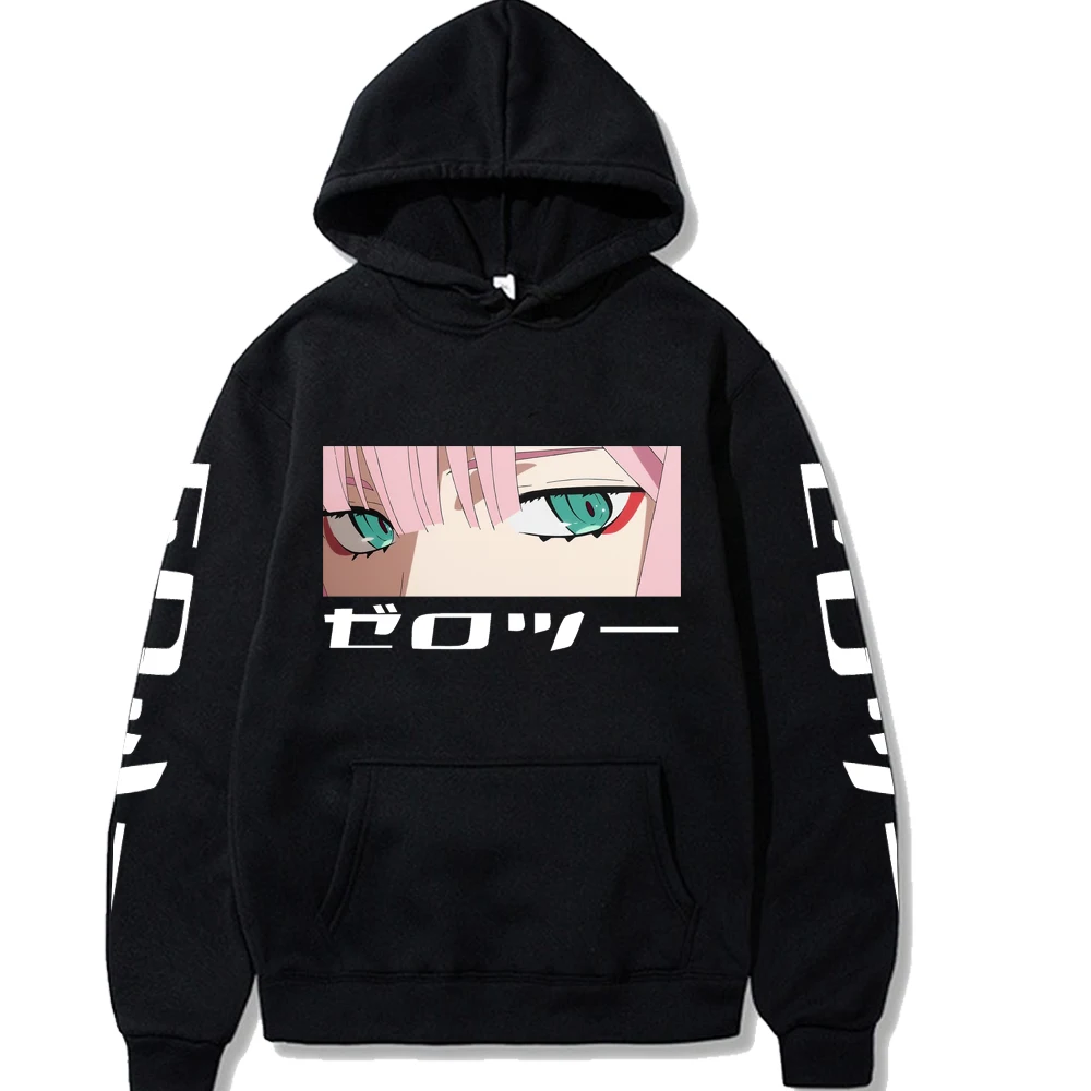 Толстовка Zero Two Darling In The Franxx с принтом для мужчин/женщин | Мужская одежда