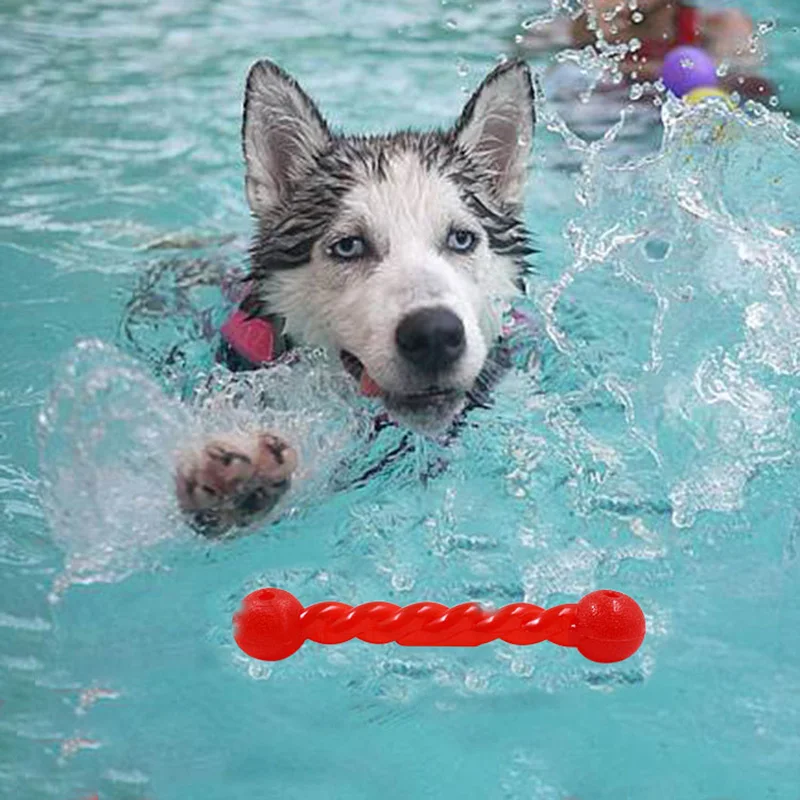Pet Dog Twist Stick Жевательная томолярная и тренировочная Интерактивная резиновая игрушка для восстановления палка для собак аксессуары для щенков игрушки для щенка