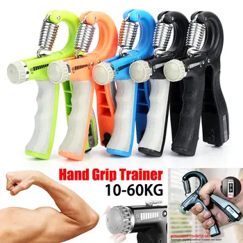 

R-Shape Adjustable Countable Hand Grip Strength Exercise Gripper with Counter Durable Hand Strength Exercise Fitness Tool