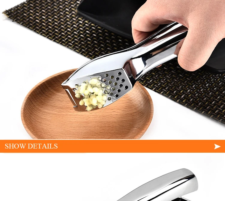 BEEMSK 1pcs creative stainless steel garlic press garlic pestle garlic machine multi-purpose kitchen gadgets