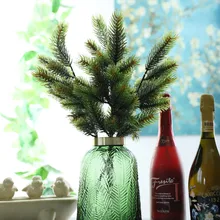 Искусственная сосна ветви растения Зеленая елка ветви Рождество Фестиваль домашний сад Декор Цветы