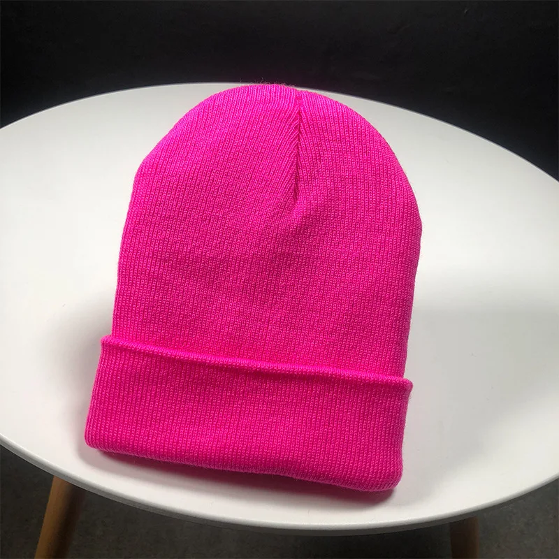 rolled up skully hat Winter Hats for Unisex New Beanies Knitted Solid Cute Hat Lady Autumn Female Beanie Caps Warmer Bonnet Men Casual Cap Wholesale skully with a brim