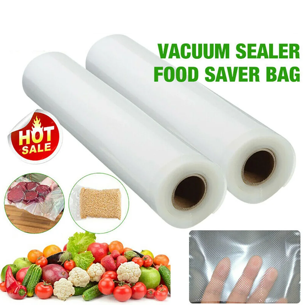 

Kitchen Food Vacuum Bag Storage Bags For Vacuum Sealer Packaging Rolls Food Fresh Saver Vacuum Bags 12/15/20/25/28cm*500cm