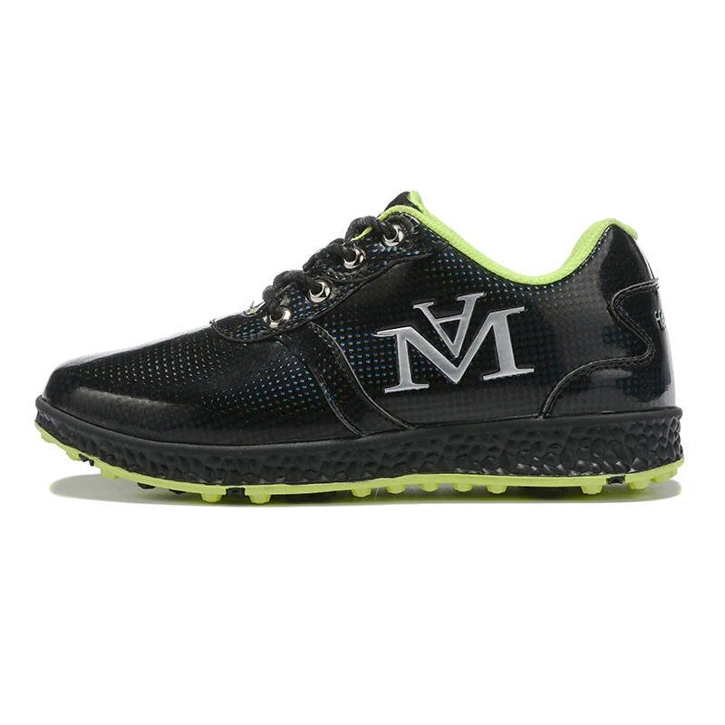 Женская обувь для гольфа; спортивная качественная обувь; Цвет черный, синий; женские Прогулочные кроссовки на плоской подошве; удобная женская обувь для гольфа; тренировочная Уличная обувь - Цвет: Black