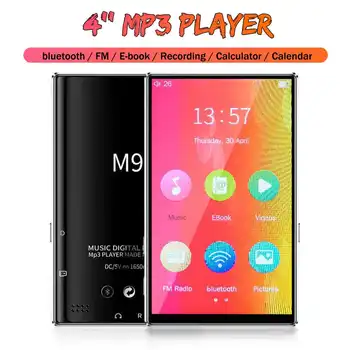 

4inch bluetooth MP3 Player Earphones HiFi fm Radio mini USB mp3 Sports MP 4 HiFi Portable Music Players Voice Recording Recorder