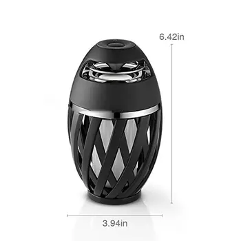 

Hot Wireless Speaker LED Flame Light Speaker Portable Loudspeaker Outdoor Player with LED Flame Torch Light Flicker Light