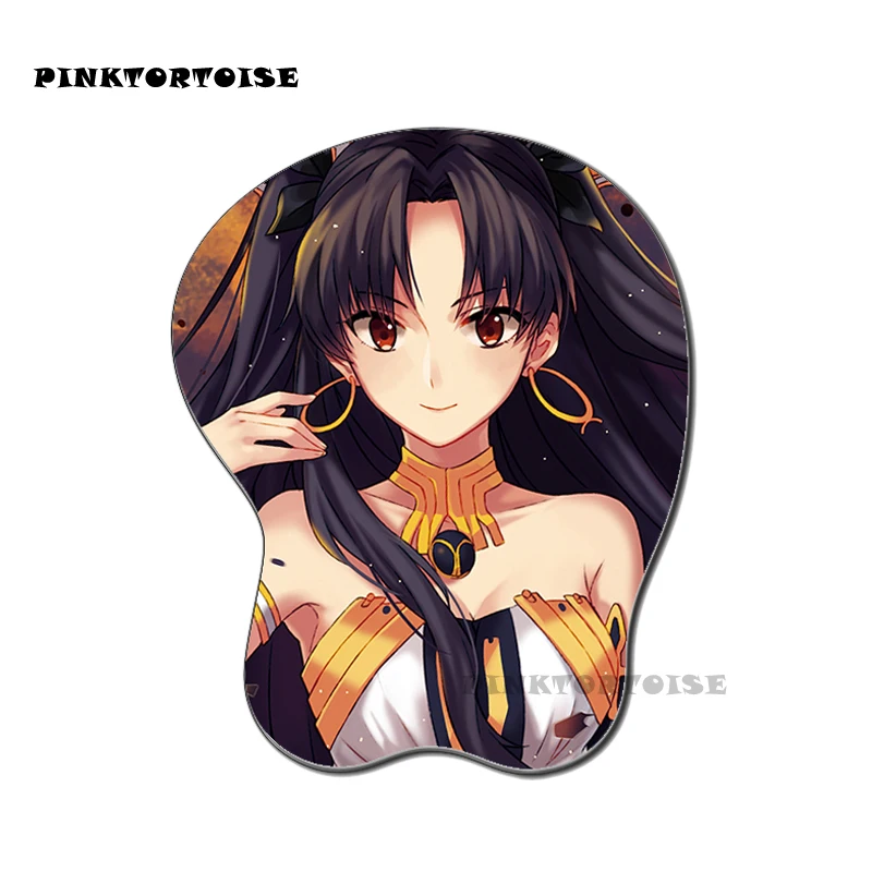 

PINKTORTOISE anime carton Ishtar Silicon 3D chest Mouse Pad Ergonomic Mouse Pad Gaming MousePad playmat